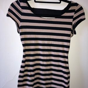 Striped mini dress